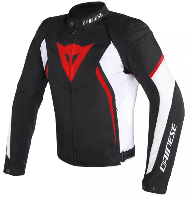 Giacca Jacket Moto Dainese Avro D2 Tex Black White Red Interno Staccabile Tg 48