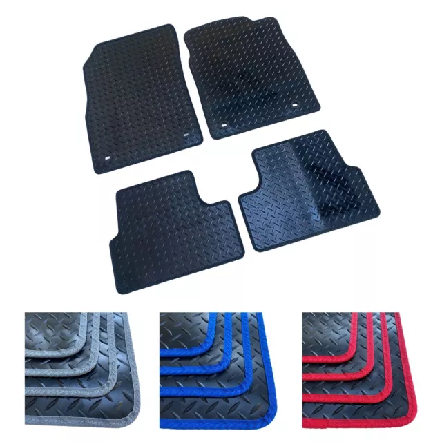 For Vauxhall Astra H MK5 2004-2010 Car Floor Mats Black Rubber 4 pcs