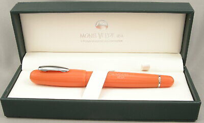 Monteverde Mega Orange & Chrome Fountain Pen - Extra Fine Nib - New!
