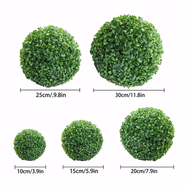 Boule En Plastique Vert Pour Plantes Décor De Mariage Boule D'herbe Petite