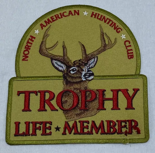 North American Hunting Club Big Buck Trophy Life Member Sew On Patch BRAND NEW