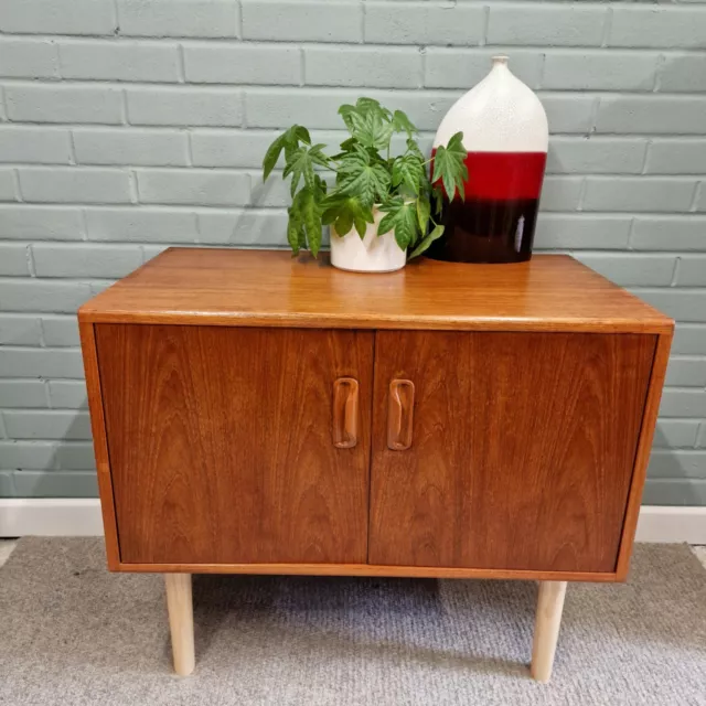 Vintage G Plan Fresco 2 Door Record Cabinet Teak Sideboard Mid-Century Danish