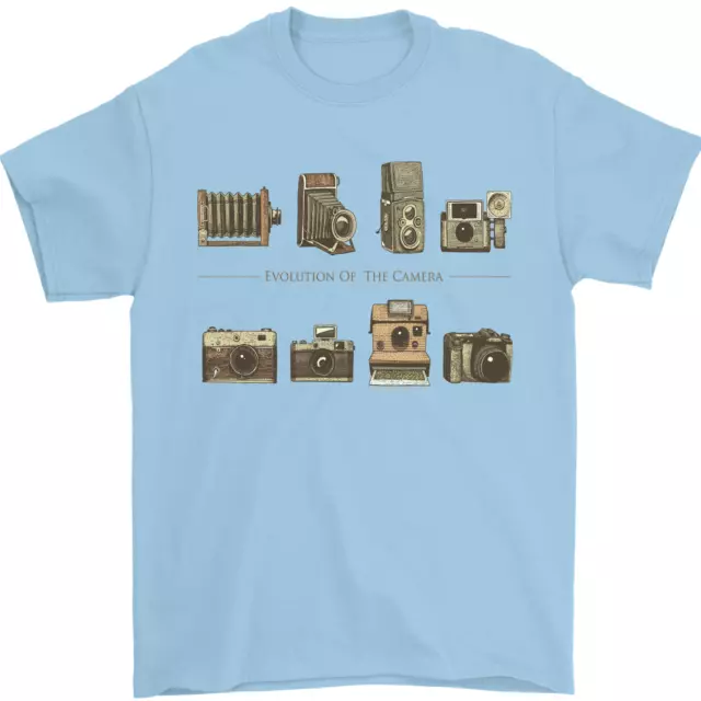 Photography Camera Evolution Photographer Mens T-Shirt 100% Cotton