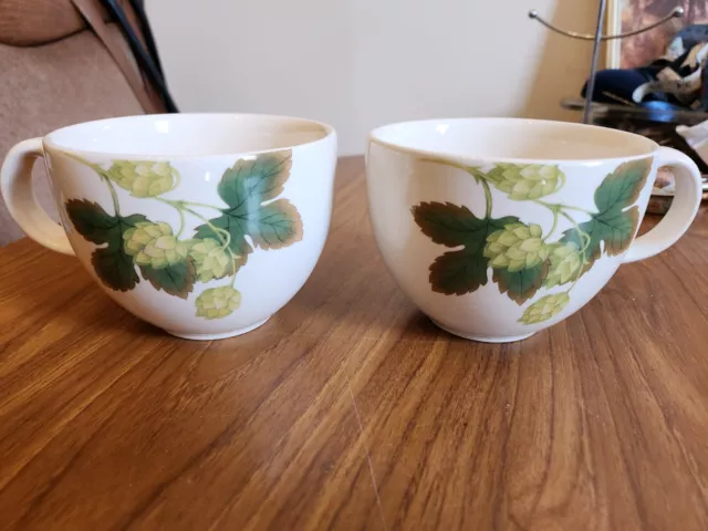 Cloverleaf Country Fruits Large Cup Pair Ceramic