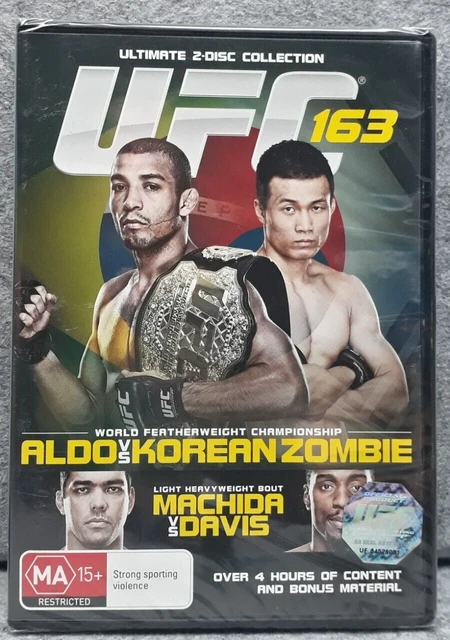 NEW: UFC# 163 ALDO VS KOREAN ZOMBIE Ultimate Edition DVD Region 4 PAL Free  Post $11.89 - PicClick AU
