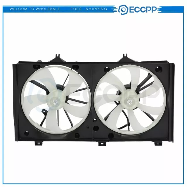 Radiator Condenser Cooling Fan Assembly For 2007 2008 2009-2011 Toyota Camry