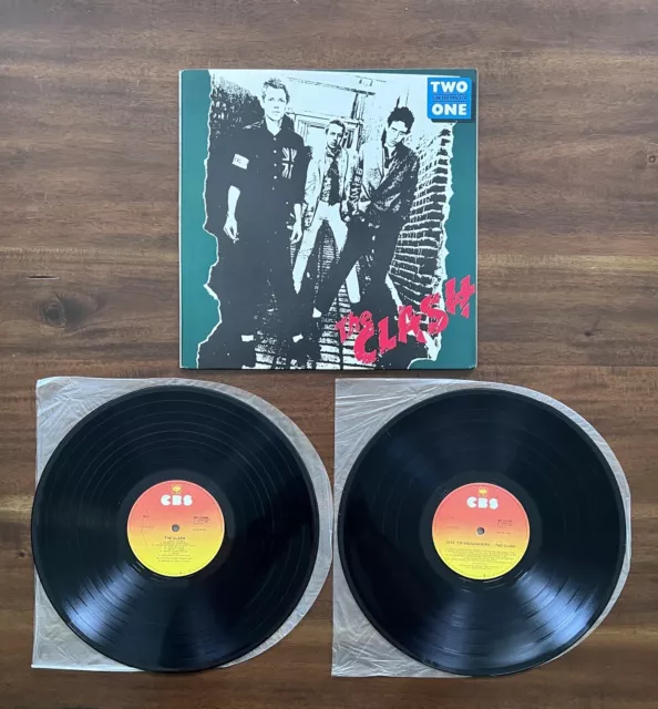 The Clash S/T  + Give ‘em Enough Rope 2xLP Australian Press punk Not KBD