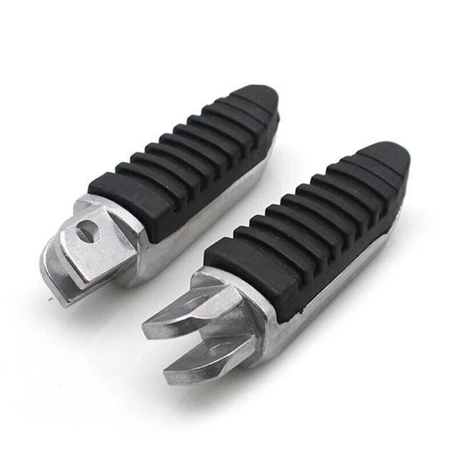 US Pair Left & Right Aluminum Motorcycle Folding Foot Pegs Footrest Pedal Step