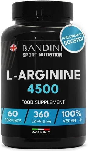Bandini L-Arginine + L-Citrulline - 320 Gélules (1100 Mg) - Pour Performance Sportive
