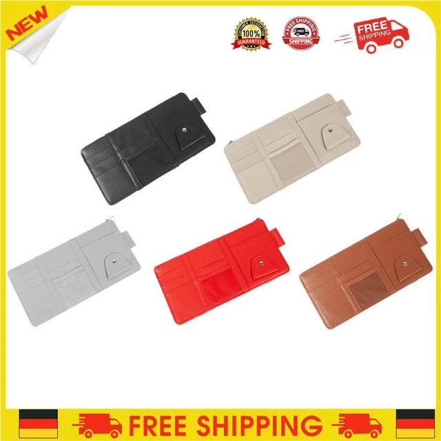 ❥ Organizer schede auto Custodia portaoggetti multifunzione visiera solare automatica ad alta capacità