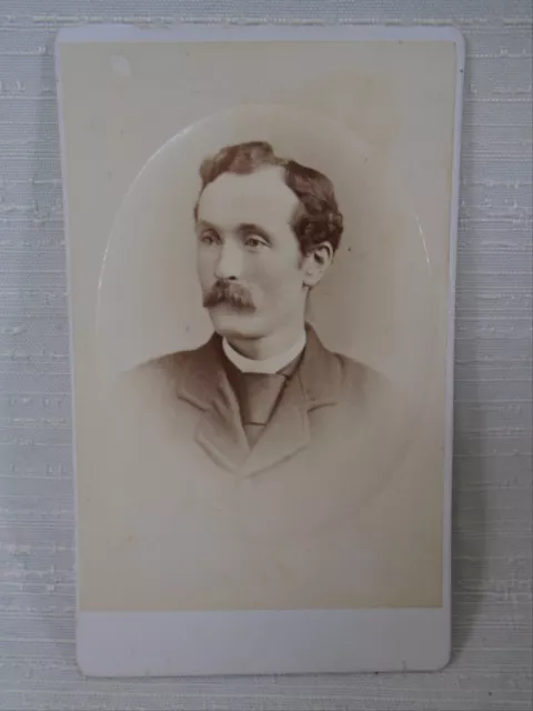 Antique CDV Civil War Era Gentleman Man with a great Moustache