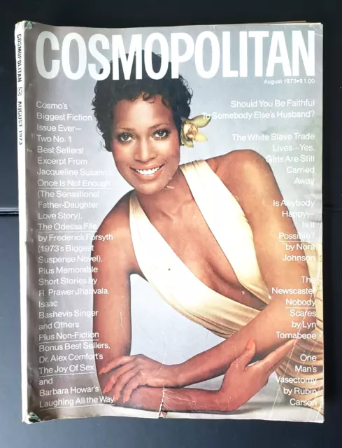 Vintage Cosmopolitan Magazine August 1973 Naomi Sims Cover | Geraldo Rivera