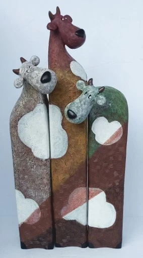 Artforum Farmyard Fun Cows Gertrude Daisy Winnifred Set Of 3