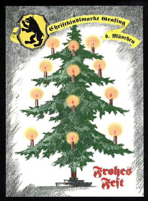 Postkarte - Christkindlmarkt Grafing-Ebersberg bei München - Weihnachten Sammler