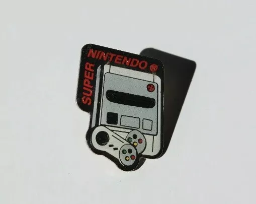 Pin's Pins Console jeu video game SUPER Nintendo SNES pin 1992 rare vintage