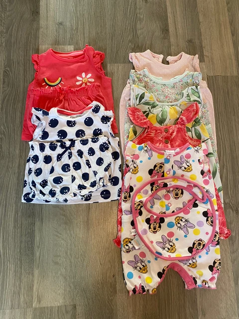 ❤️ Baby Girls Summer Bundle- 0-3 Months- Next, F&F, Disney ❤️ A7