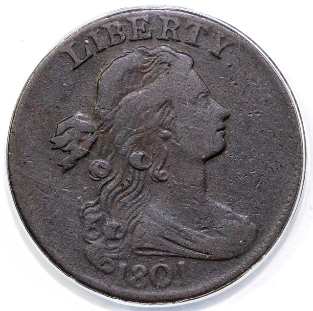 1801 1c S-216 Draped Bust Large Cent
