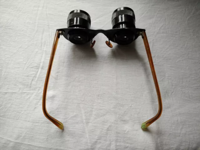 ROW Rathenow Lupenbrille Fernrohr Brille Fernrohrbrille Galistar 1 Etui Rarität
