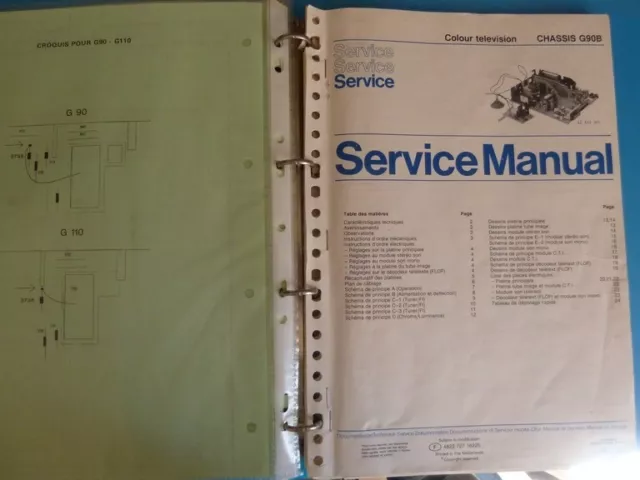 Documentation technique TV Philips chassis G90