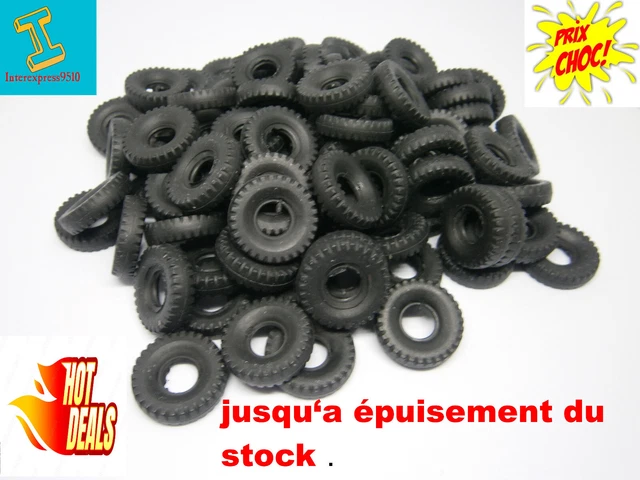 Lotto Di 12 Pneumatici Neri Dinky Toys Scala 1/43, Crantati, Banda Tonda, Accessori Modellismo