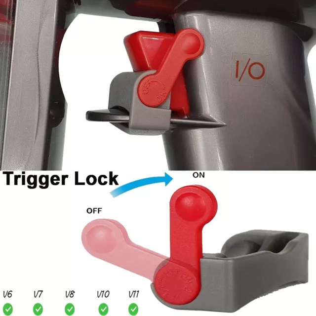 Power Trigger Switch Button Trigger Lock For Dyson V6-V15 Vacuum Cleaner Parts