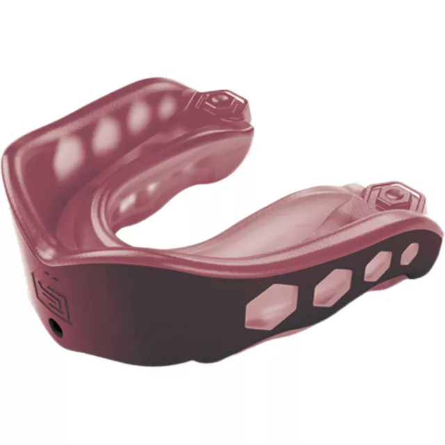 NEW ShockDoctor Gel Max Maroon Mouth Guard