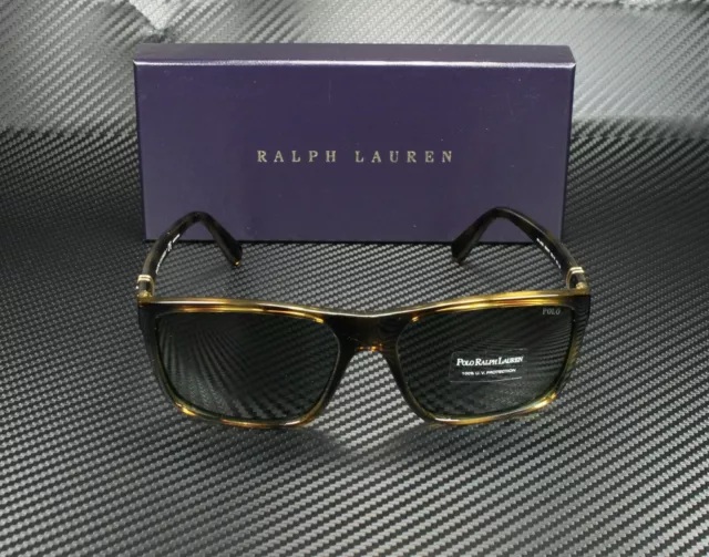 Ralph Lauren Polo PH4133 500371 Havana Rectangle Square Men's 59 mm Sunglasses 2