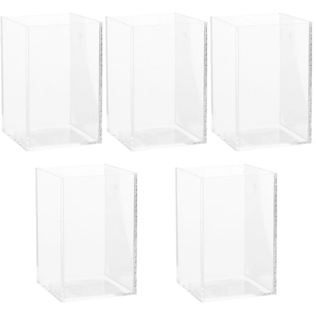 5 PCS Aquarium Fish Tank Transparent Betta Acrylic Planted Flower Vase