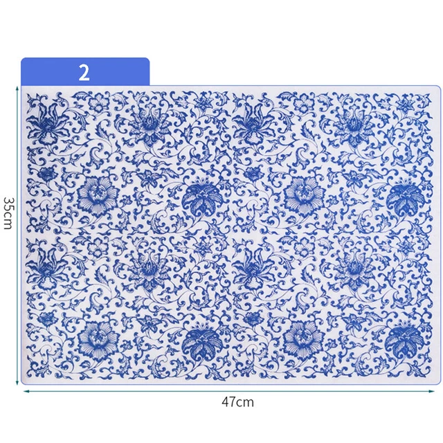 Calcomanía de papel de transferencia de arcilla cerámica papel de esmalte Jingdezhen azul y WhiP2