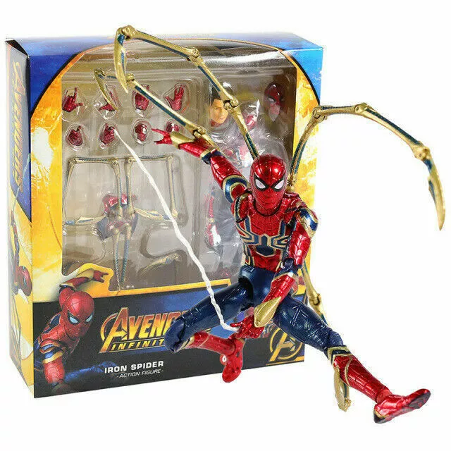 Figura de acción Mafex No.081 Marvel Avengers Infinity War Iron Spider-Man en caja