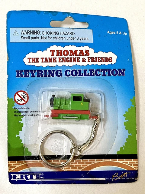 Vtg Thomas the Tank Engine Mini Trains Keyring collection Percy 1997 Sealed