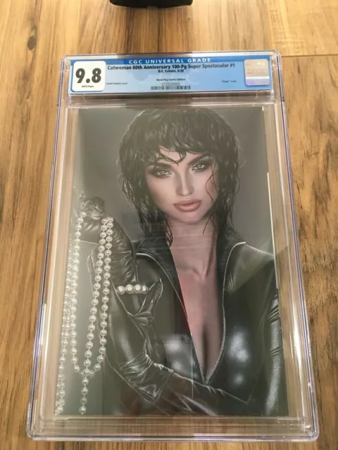 CATWOMAN 80th ANNIVERSARY 1 CGC 9.8 NATALI SANDERS MAGAZINE VIRGIN VARIANT-B