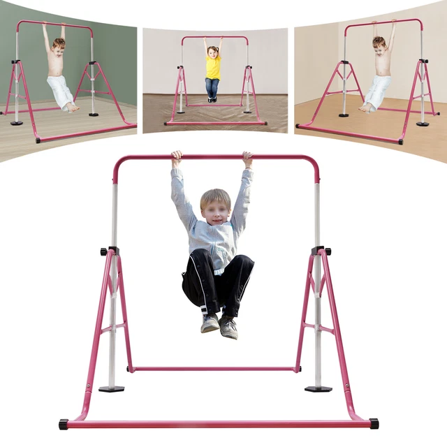Kids Gymnastics Bar Kids Horizontal Gym Training Bar Height Adjustable 100kg}