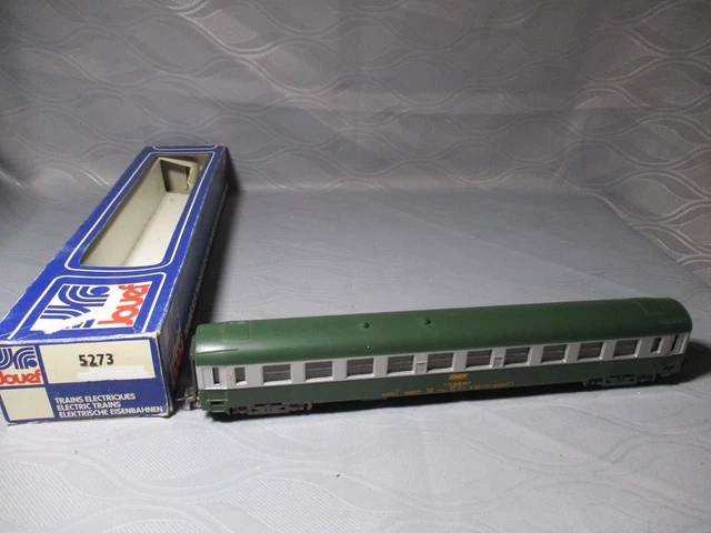 JOUEF HO VOITURE VOYAGEURS 2ème CLASSE SNCF REF 5273 1/87 BON ETAT + BOITE