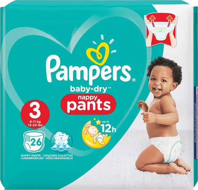 PAMPERS PANTS NO7 17Kg+ (32 DIAPERS)