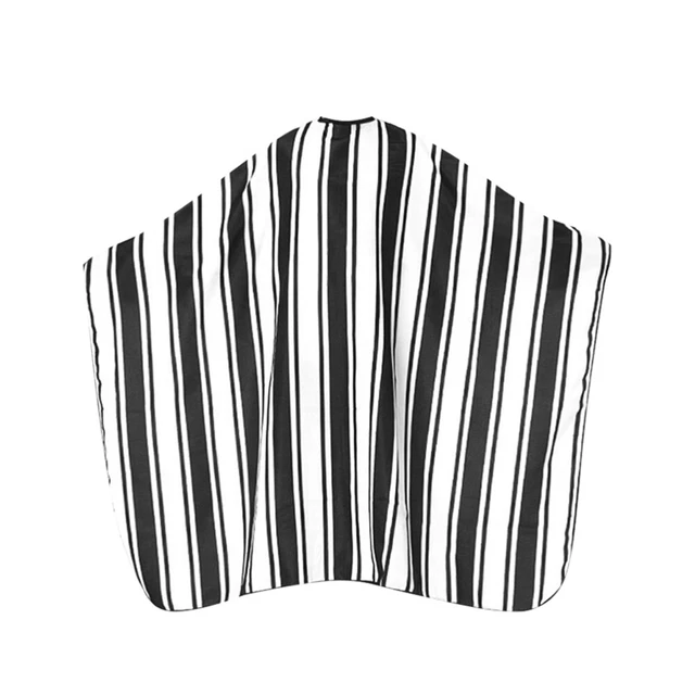 1 pieza Professional Barber Cape Stripe patrones gorra de corte de pelo ajustable