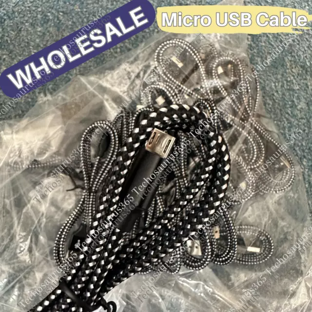 Micro USB Fast Charging Cable 3/6FT For LG Motorola Samsung Android Phones Lot