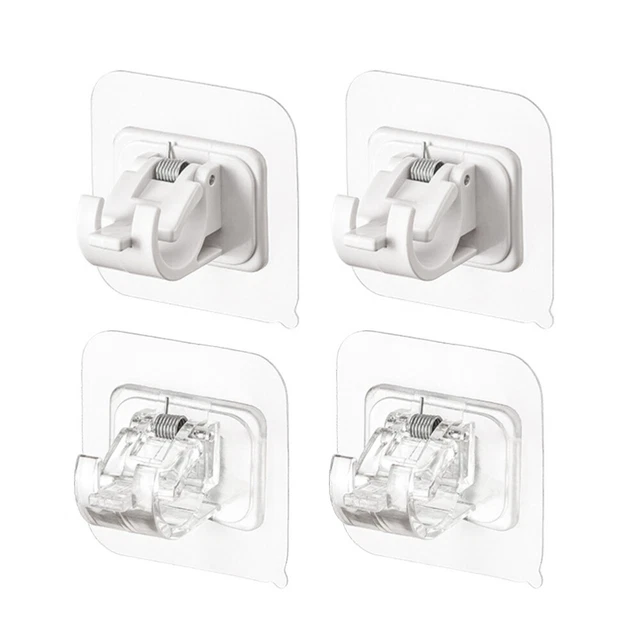 4pcs Hooks Curtain Rod Wall HooksAdhesive Drapery HookCurtain Pole