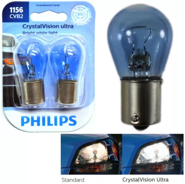 Philips Kristall Vision Ultra Licht 1156 27W Zwei Birnen Stop Bremse Hinter Plug