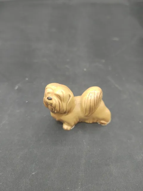 Hagen Renaker Lhasa Apso, Facing Left - Miniature Puppy Dog Figurine