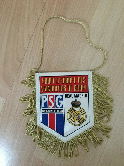 Fanion PSG Vs OM Coupe France 1995 - 10x9 Cm