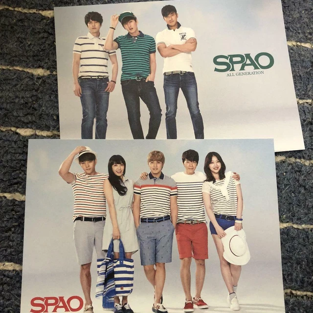 Two Postcards SUPER JUNIOR Spao Eun-Hyuk Donghae Postcard