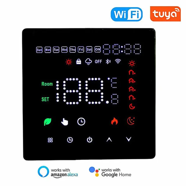 WiFi Smart Thermostat Water/Heating/Gas Boiler Remote Controller For Alexa 3/16A