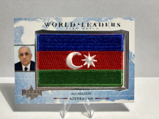 Ali Asadov Decision 2022 Azerbaijan World Leaders Flag Patch Card #Wl55