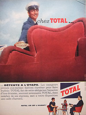 PUBLICITE ADVERTISING  1963   TOTAL    le bon Relais 