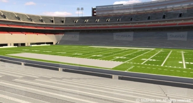 4 Tickets Georgia Bulldogs vs. Tennessee Volunteers - Section 104 - Covered 