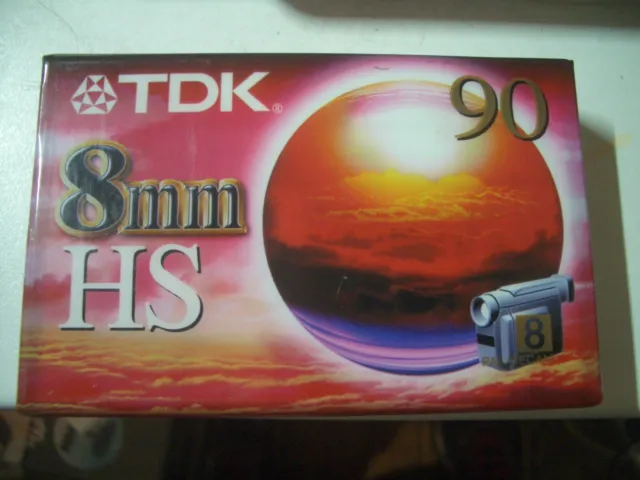 TDK HS 90 8mm Blank Video 8 Camcorder Cassette Tape - New Sealed. 4 Charity