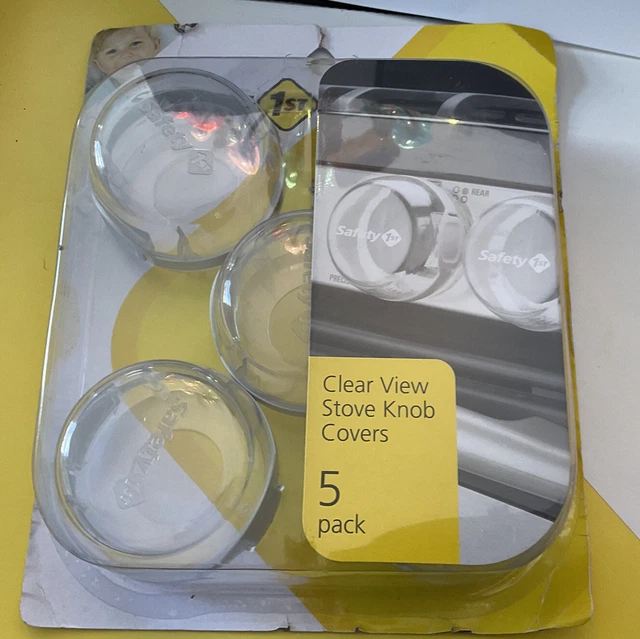 Clear View Stove Knob Covers 5 Pack Safety 1st Burners Child Proof