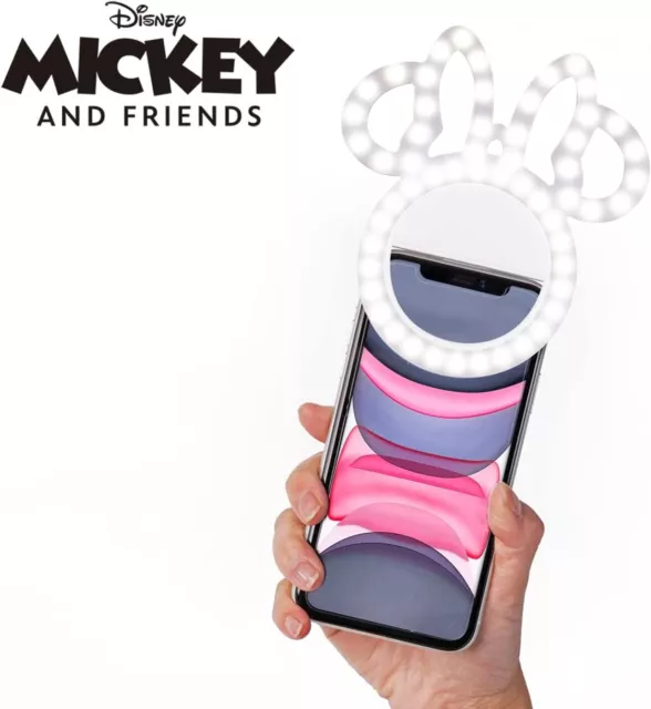 Disney Minnie Mouse Luce Anello Selfie LED per Smartphone, Post Social Media