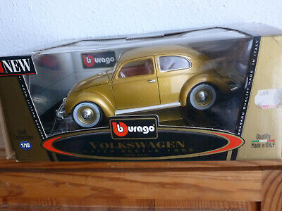 BURAGO-VW MAGGIOLINO Oro-Modello speciale 1955 Giubileo modello 1/18 OVP-Nuovo 